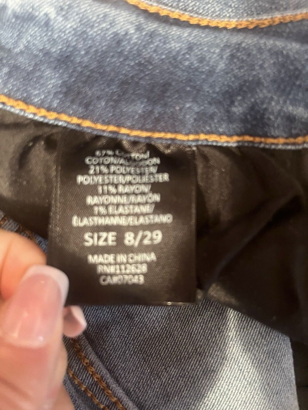 Tahari Kelly Classic Skinny Women’s Blue Jeans Size 8/29 - Picture 4 of 9